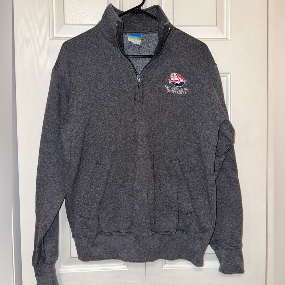 Grey Shippensburg University Quarterzip